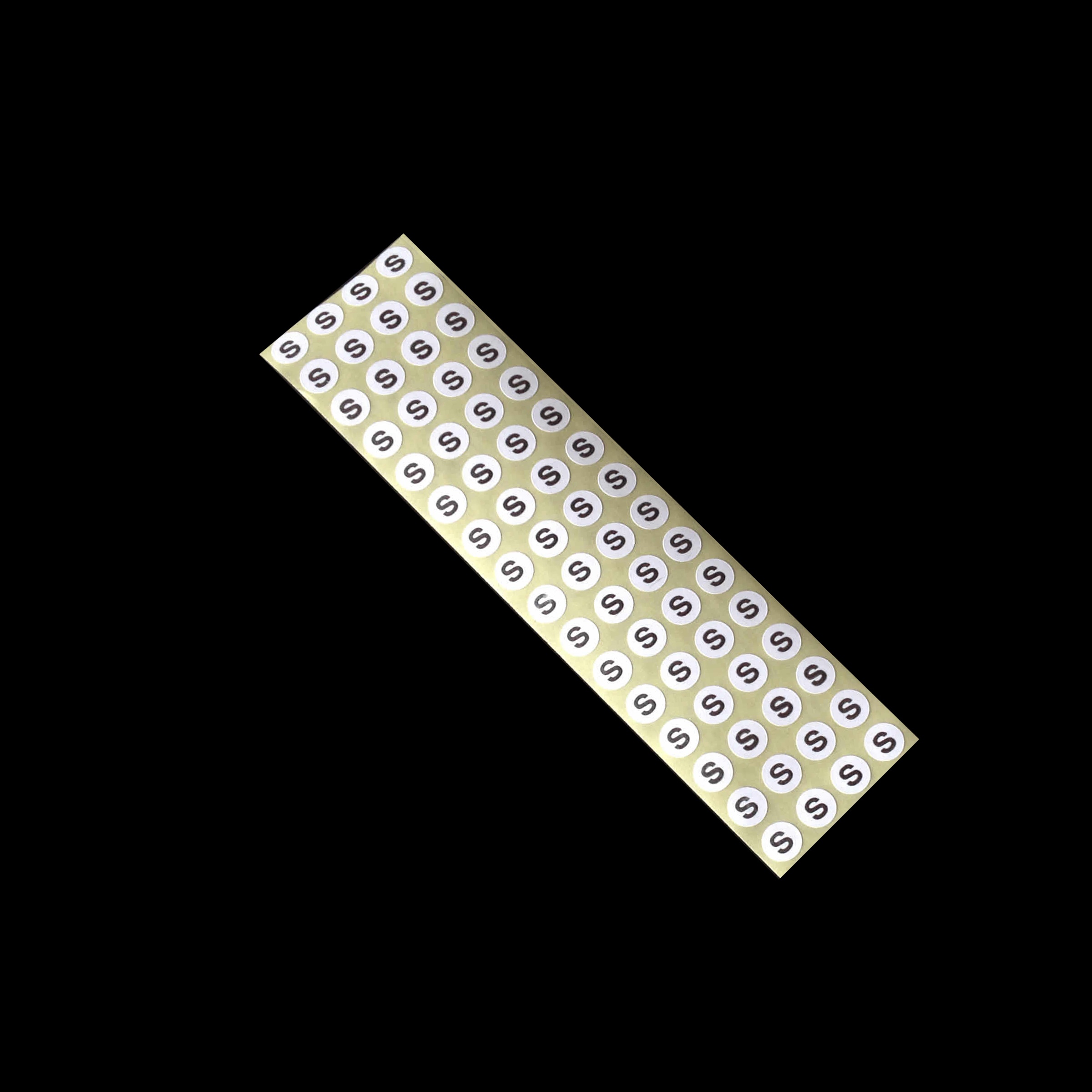 Bollini adesivi tondi segna taglia diametro Ø 10 mm TG da XXXS a