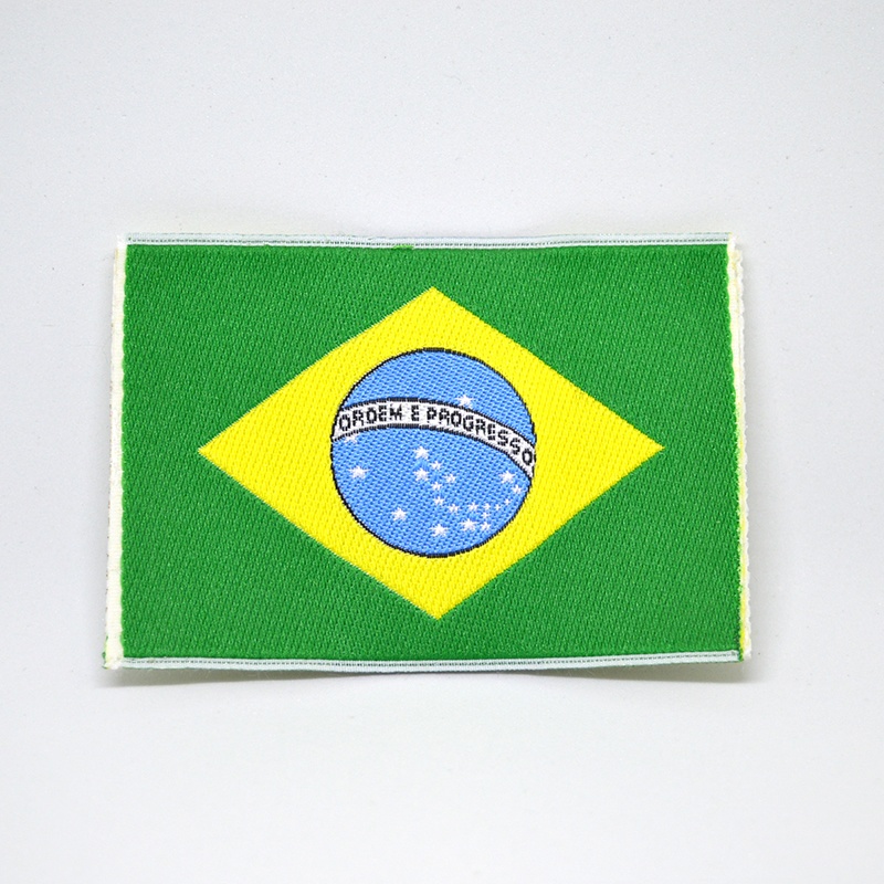 Etichette tessute generiche Bandiera Brasile - FormeIdee - Shop online  E-commerce - Etichette, bollini segnataglia, sigilli e microsigilli